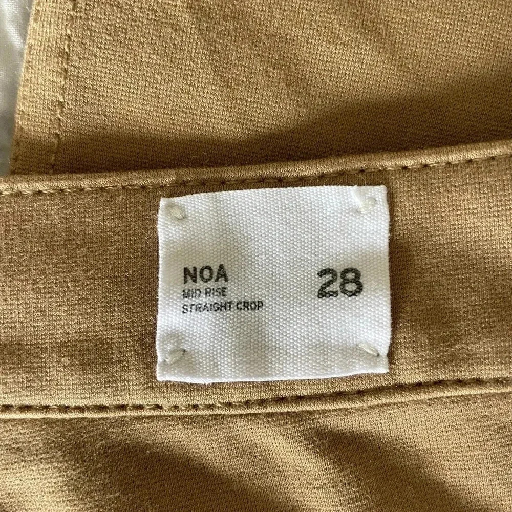 Hudson Noa tan knit straight crop pants - Picture 11 of 13